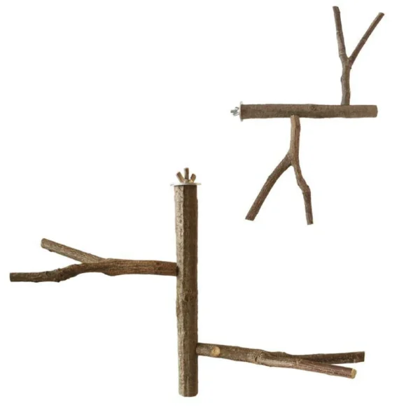 Multi Stand Branch Parrot Perch Bird Cage Toys Natural Bird Perch Stand for Small Budgies Conure Parrot Parakeets Bird Toy - Image 6