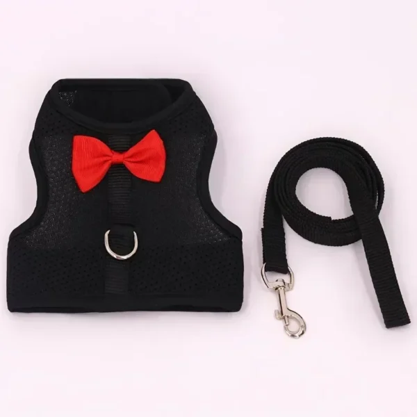 Adjustable Bunny Harness And Leash Set Soft Pet Harness Vest Cloth Lead For Small Animals Rabbits Ferret Kitten - Image 7