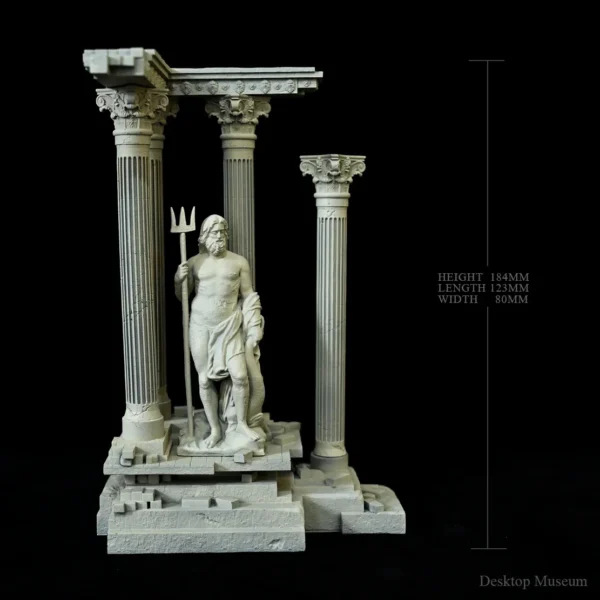 Full height 185mm fish tank water feature Roman column decoration LTCP-407 - Image 7