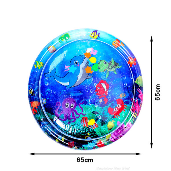 Cat Playing Water Mat Sensory Water Play Mat For Cat Pvc Ocean Fish Crawling Induction Cat Playing Water Mat Interactive Cat Toy - Image 10