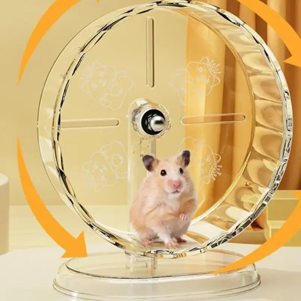 Silent Hamster Wheel Hedgehog Wheel Big Quiet Running Exercise Toy For Pet Chinchilla Dwarf Ferret Crab Hermit Syrian Hedgehog - Image 3