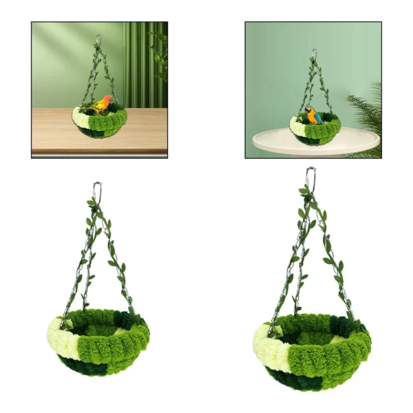 Bird Nest, Bird Perch Stand, Comfortable Bird Nest, Hanging Hammock for Cockatiels, Parrots, Lovebirds - Image 2
