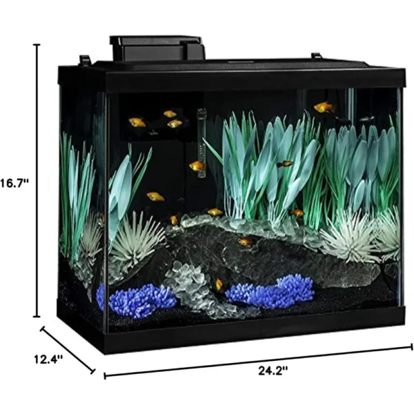 ColorFusion Aquarium 20 Gallon Fish Tank Kit, Includes LED Lighting and Decor - Image 5