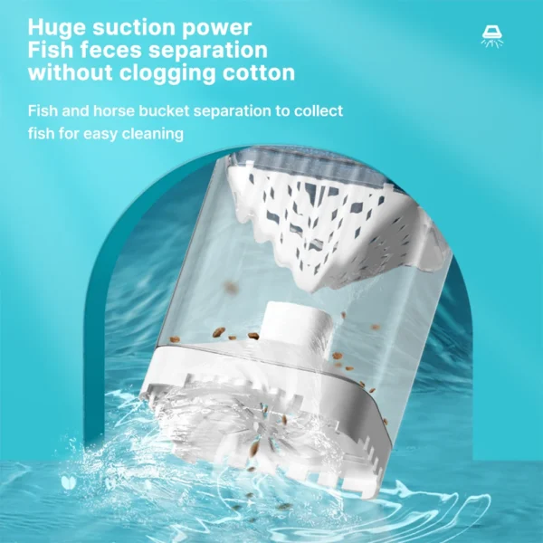 Aquarium Filter Pump Fish Tank Submersible Silent Air Oxygen Aerator Internal Water Pump Aquarium Air Pump Wave Maker 220v - Image 3