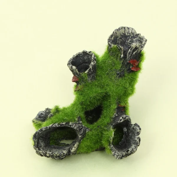 Resin Breeding Hiding Cave Decorative Props Breeding Tree Shelter Crafts Arts Habitat Landscaping Decor for Aquarium Landscaping - Image 2