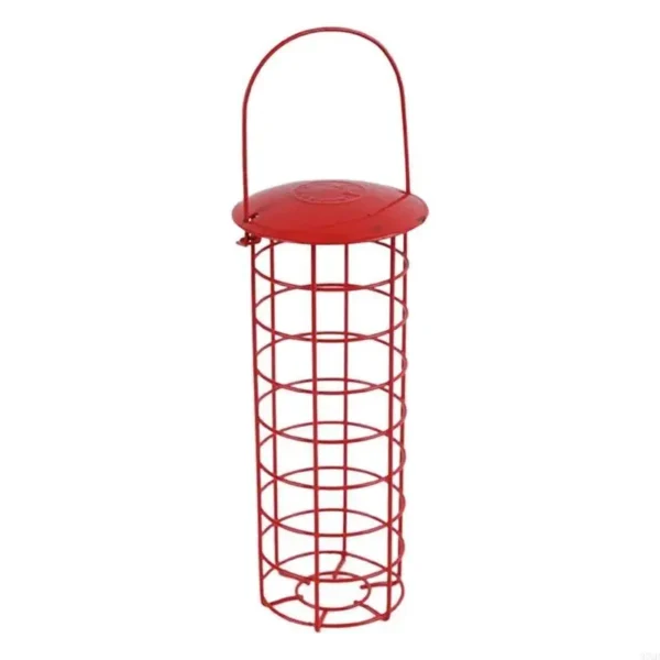 97QD Bird Feeder Metal Bird Suet Feeders Outdoor Hanging Mesh Tube Wild Bird Feeder - Image 3