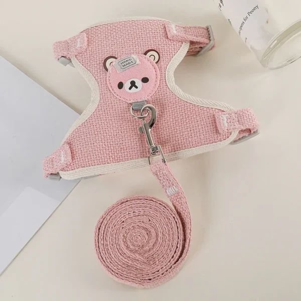 Newest Cute Rabbit Harness and Leash Set Bunny Pet Accessories Vest Harnesses Rabbit Leashes for Outdoor Walking Pets Supplies - Image 13