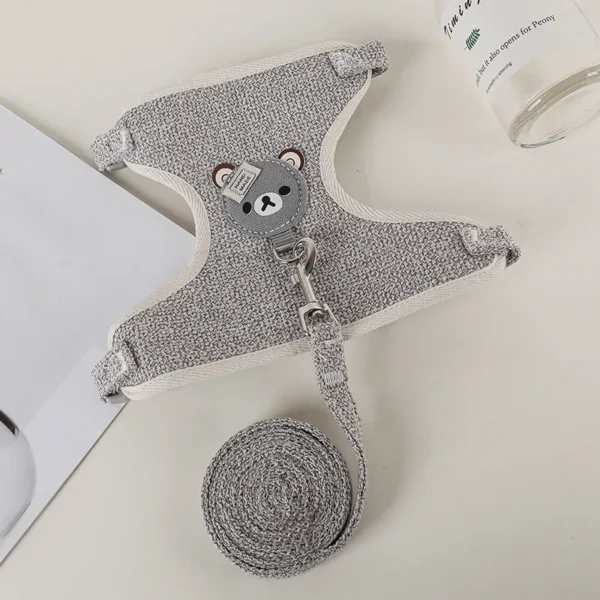 Newest Cute Rabbit Harness and Leash Set Bunny Pet Accessories Vest Harnesses Rabbit Leashes for Outdoor Walking Pets Supplies - Image 12