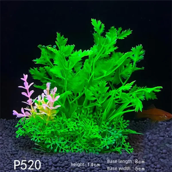 Aquarium Plants Decor Grass Underwater Plastic Artificial Aquatic Plants Ornaments For Fish Tank Aquarium Landscape Decoration - Image 17