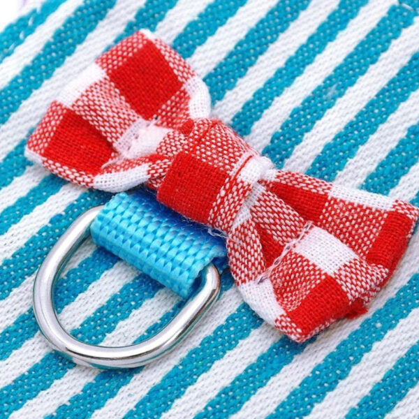 Small Pet Rabbit Harness Vest and Leash Set For Ferret Guinea Pig Bunny Hamster Puppy Bowknot Chest Strap Harness Pet Supplies - Image 3