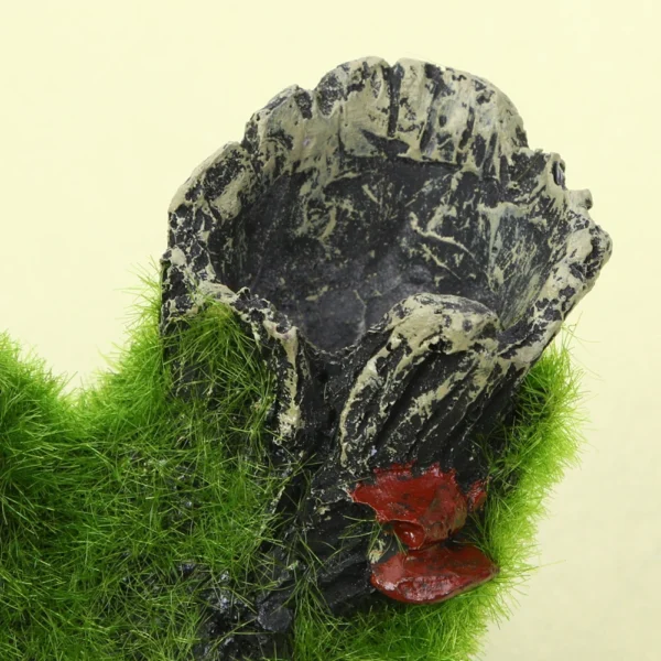 Resin Breeding Hiding Cave Decorative Props Breeding Tree Shelter Crafts Arts Habitat Landscaping Decor for Aquarium Landscaping - Image 5