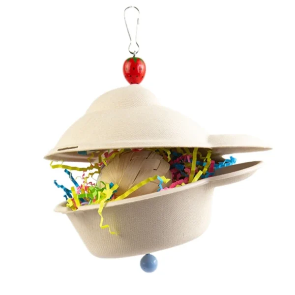 Bird Chewing Paper/ Rattan Toy Small Parrot Hanging Parrot Molar Toy for Cage - Image 12
