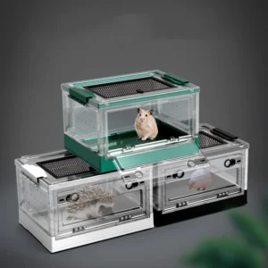 Reptile Terrariums Foldable Portable Terrarium Household Transparent Reptile Display Box Gecko Lizard Snake Breeding Box