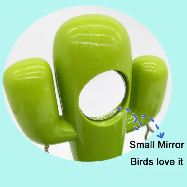 Funny Leaves Shape Bird Perch Stand Wear Resistant Cactus Parrot Play Stands with Bells Bird Playground Stand Cage Accessories - Image 4
