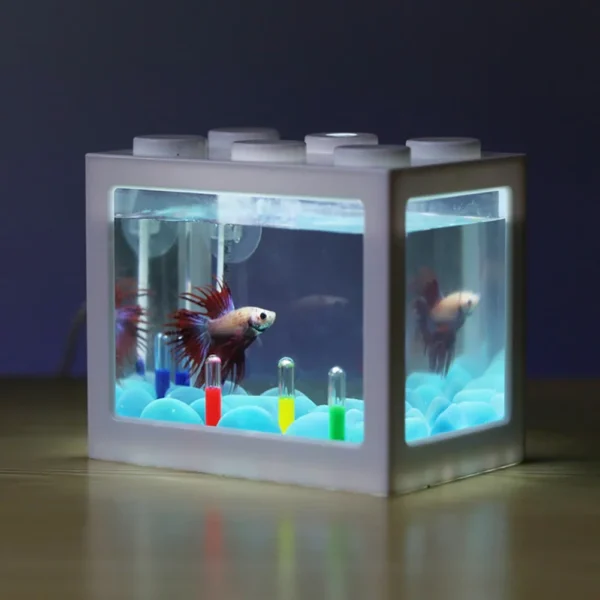 Aquarium Fish Tank Creative Multicolor Stackable Building Blocks Ecological for Small Reptile Pet Box Landscape Seawedecoration - Image 6