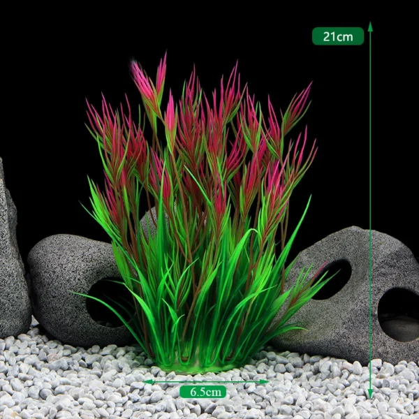 Aquarium Plants Decor Grass Underwater Plastic Artificial Aquatic Plants Ornaments For Fish Tank Aquarium Landscape Decoration - Image 9