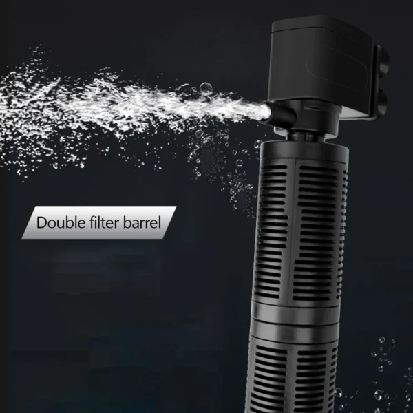 3 in 1 Silent Aeration Water Purifier Internal Pump Submersible Aquarium Oxygen Filter Fish Tank Submersible Water Purifier - Image 4