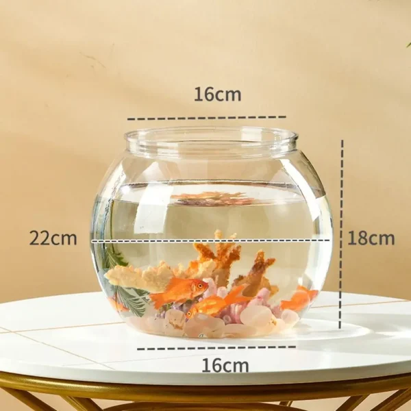Sturdy Nicely Betta Fish Bowl Small Aquariums for Small Ornamental Fish And Reptiles High Transparency Glass Good View - Image 7