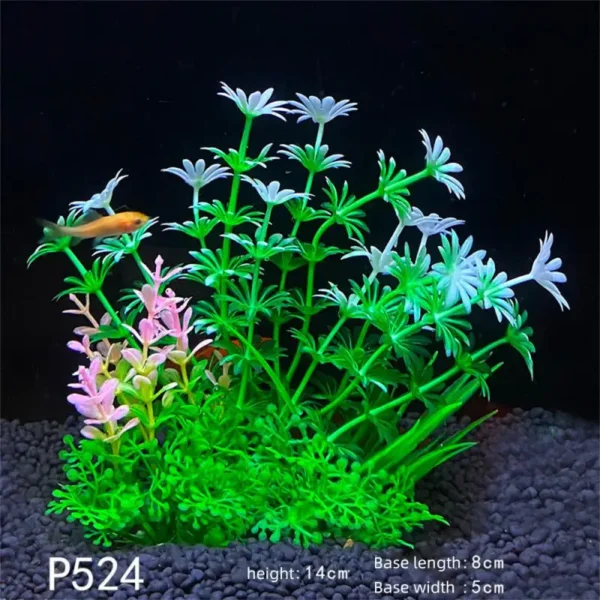 Aquarium Plants Decor Grass Underwater Plastic Artificial Aquatic Plants Ornaments For Fish Tank Aquarium Landscape Decoration - Image 7