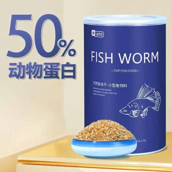 Aquarium Fish Food Dried Water Flea Guppy Fish Worm First Bite 1280ML - Image 6