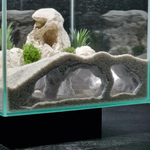 Fish Tank Underwater Palace Hiding Cave for Fish Shrimp Reptiles Shelter, Landscaping Ornaments 3D Printed Aquarium Decorations