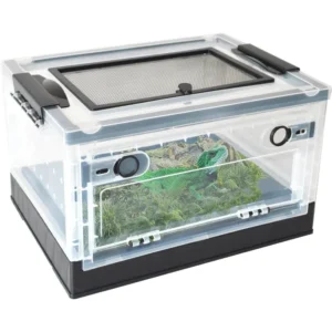 Reptiles Breeding Enclosure Cages Transparent Amphibians Habitat Box Plastic Reptile Feeding Box for Lizard Bearded Dragon